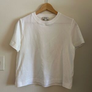 COS Cotton Clean Cut T-Shirt White Medium